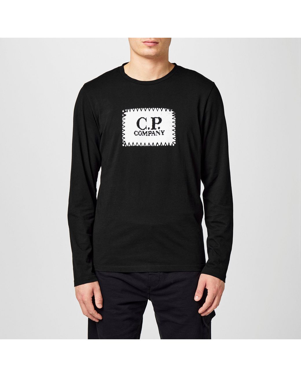 C P Company Black Long Sleeve Top for men