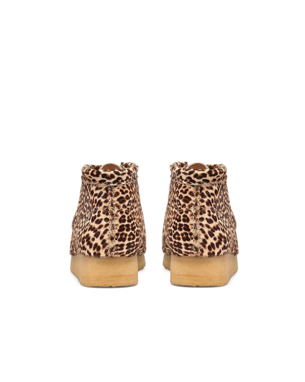 Clarks Brown Leopard Print Wallabee Boot