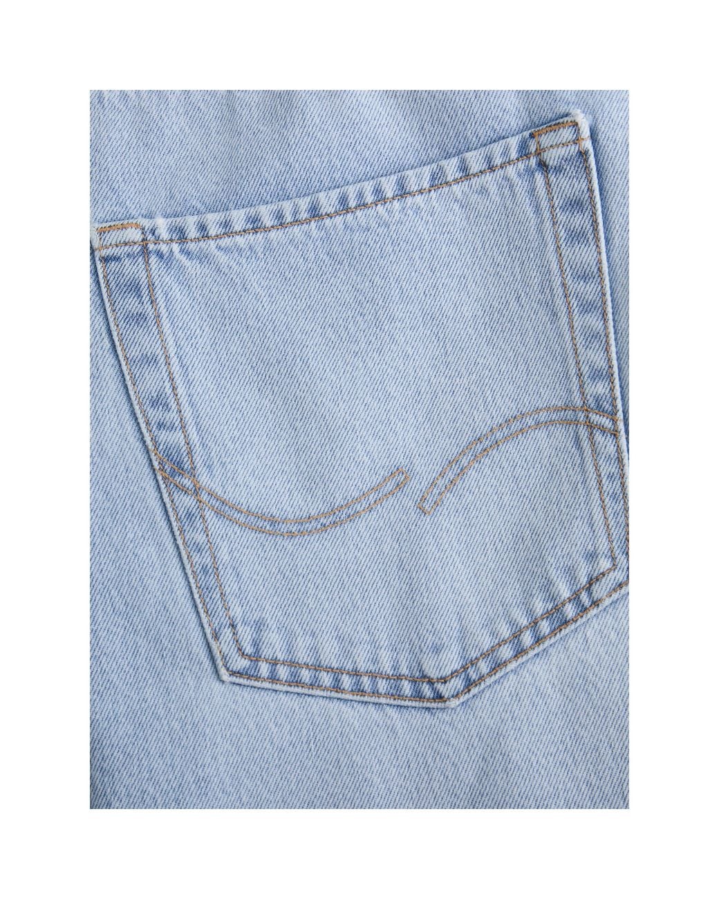 Jack & Jones Blue Ron Jean Straight Leg Jeans for men