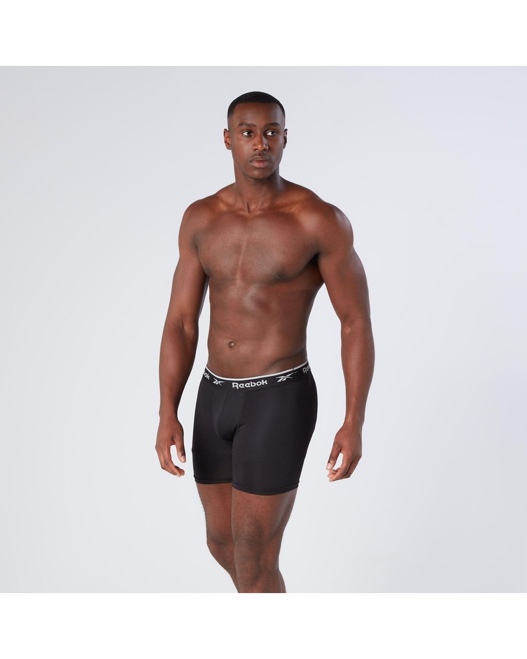 Reebok Gray 3 Pack Performance Boxer Shorts for men