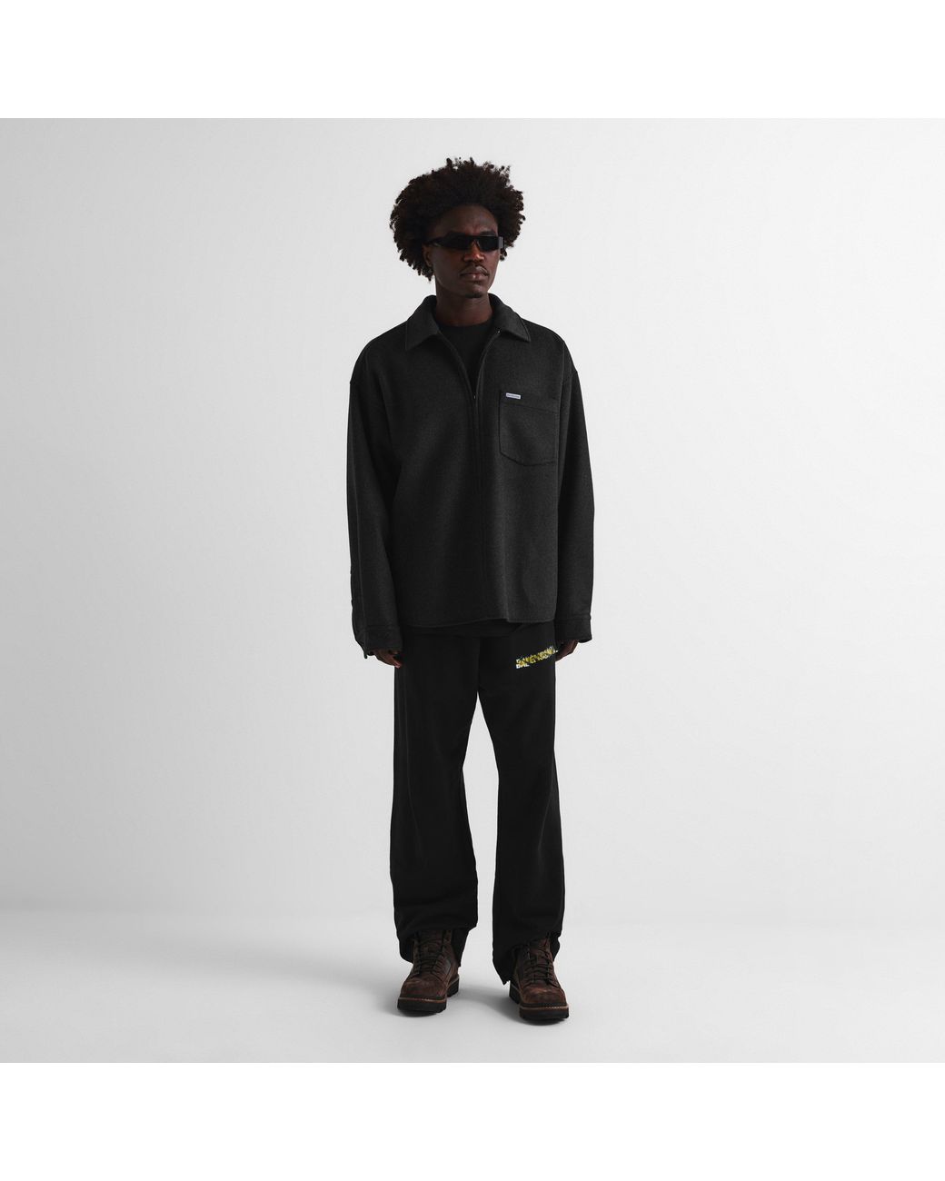 Balenciaga Black Overshirt for men