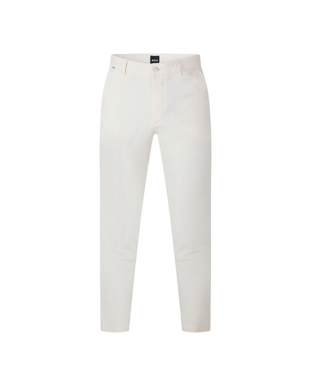 Boss White Hbb Kaiton Slim-Fit Chinos for men