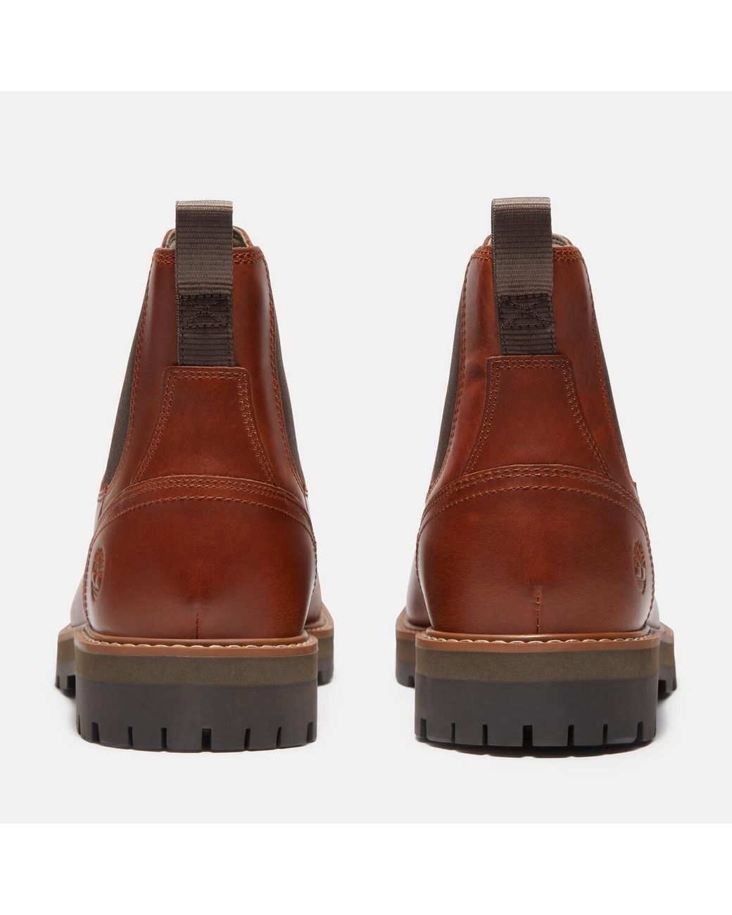 Timberland Brown Britton Road Elastic Side Panel Chelsea Boots for men