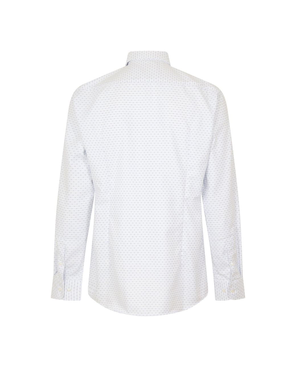 Boss White H Hank Long Sleeve Oxford Shirt for men