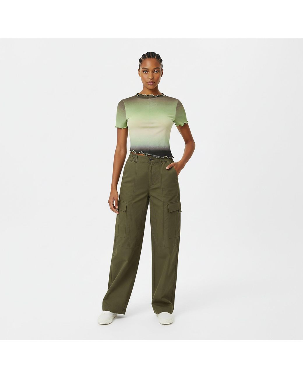 Jack Wills Green Asymmetric Top