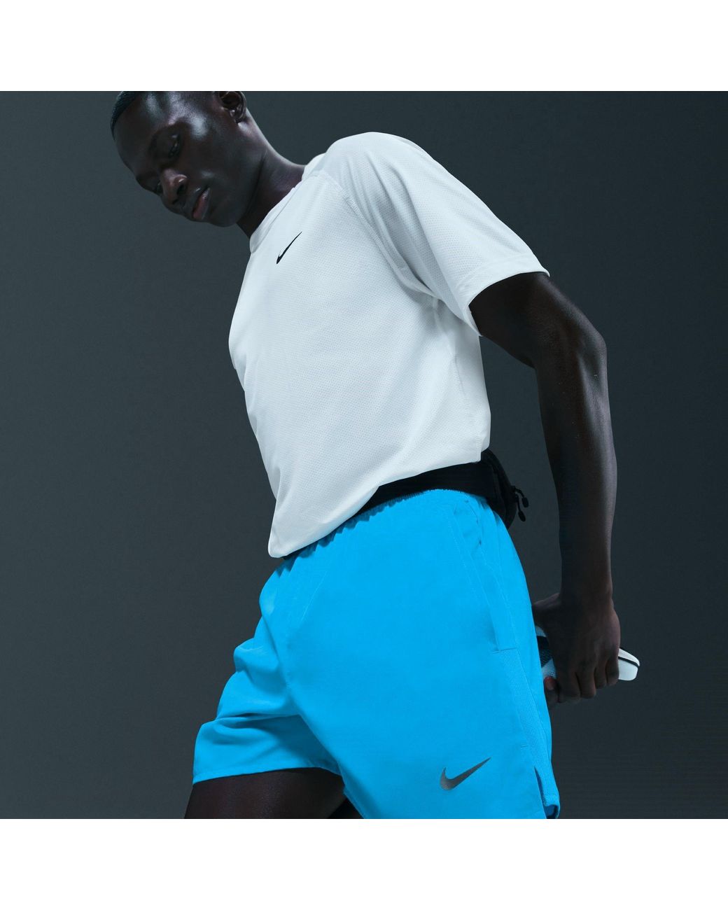 Nike Blue Dri-Fit Challenger 5 Brief-Lined Versatile Shorts for men