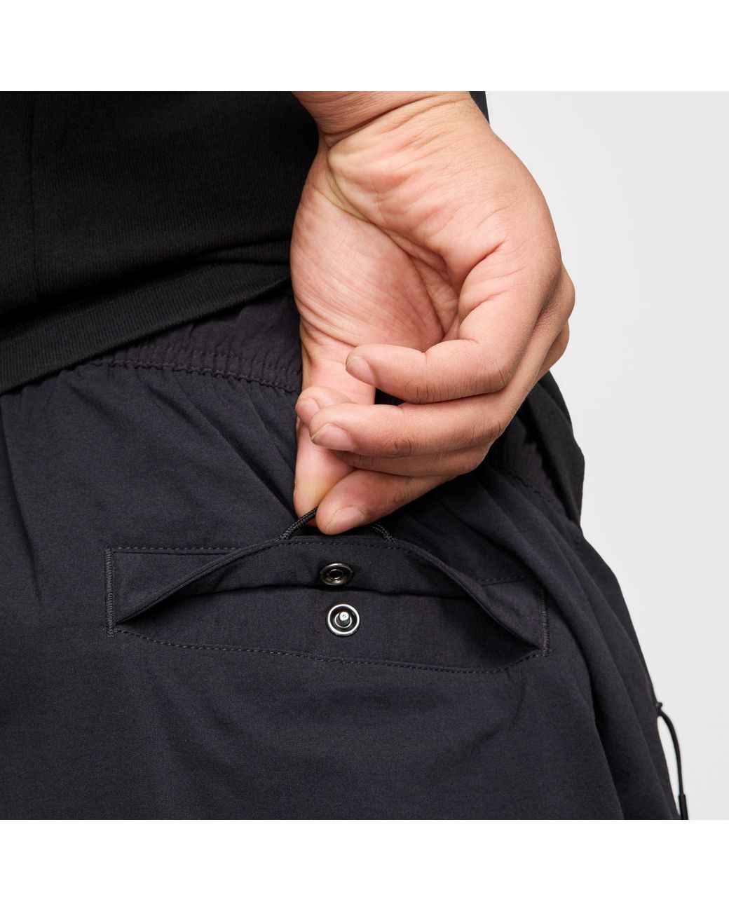 Nike Black Tech Woven Oversized Trousers for men