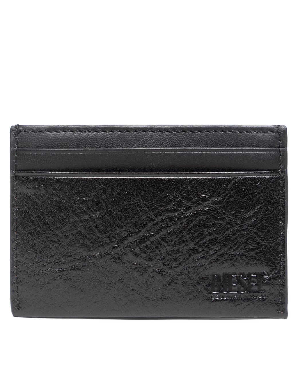 DIESEL Black 3D Easy Card Holder for men