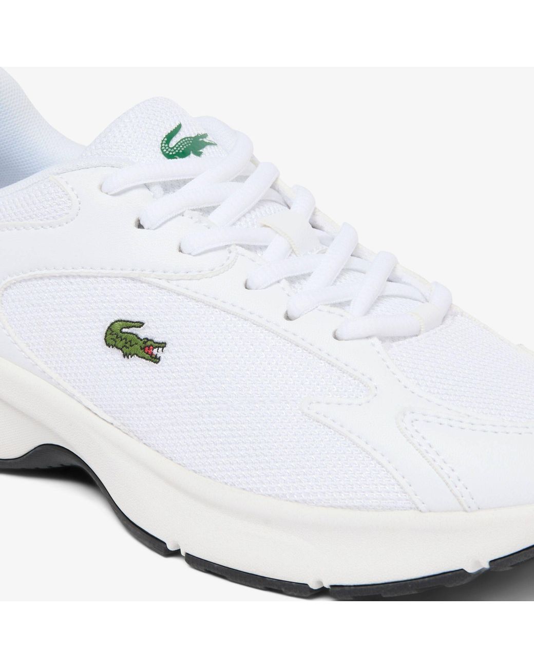 Lacoste White L003 Base Low-Top Trainers