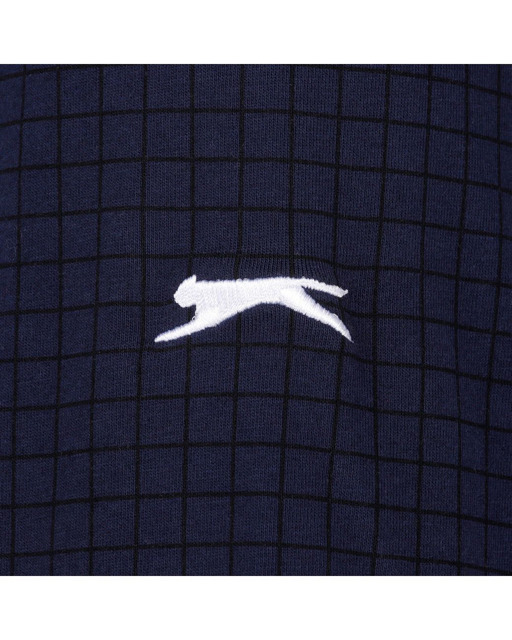 Slazenger 1881 Blue Check Golf Polo for men