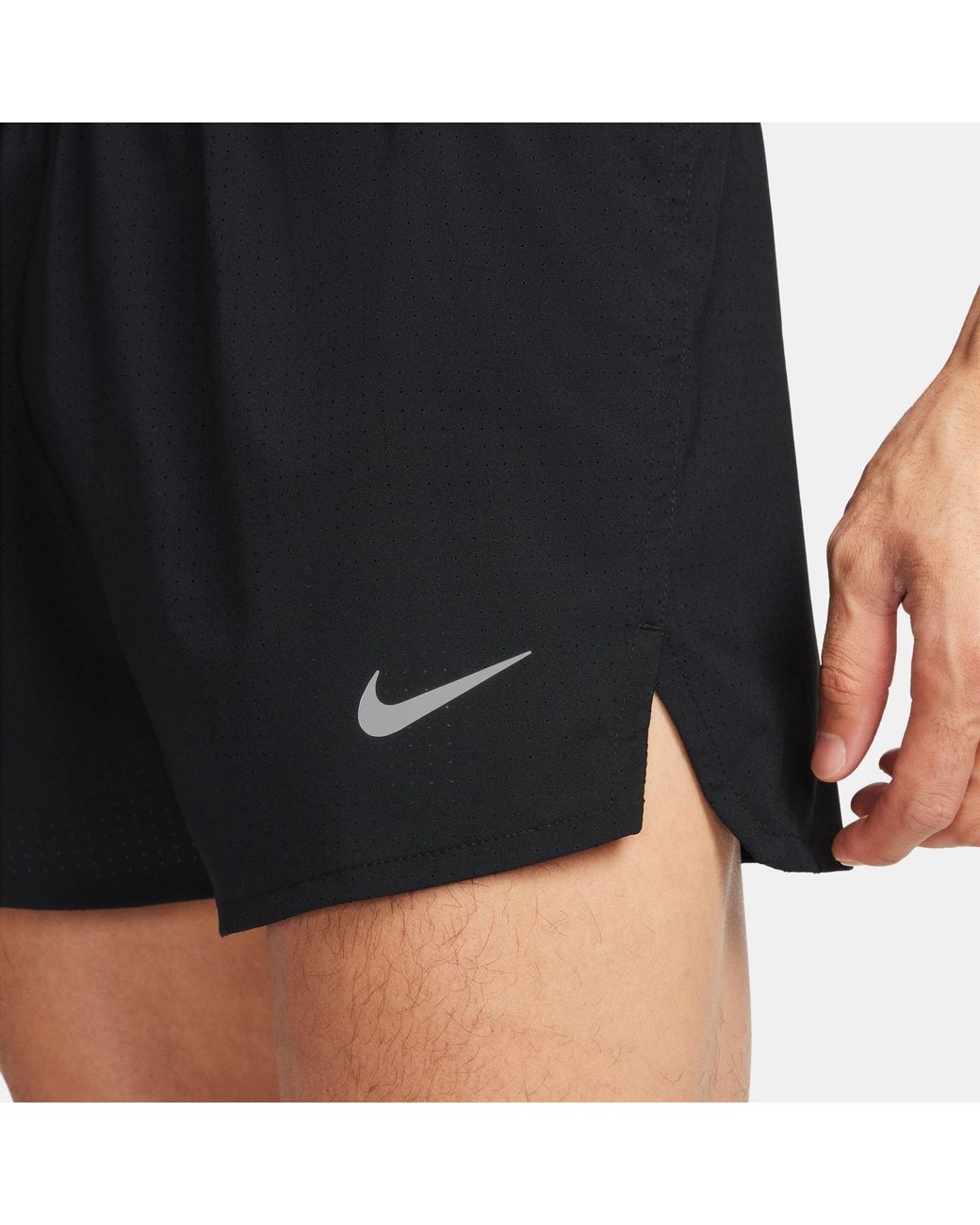 Nike Black Fast Dri-Fit 3 Brief-Lined Running Shorts for men