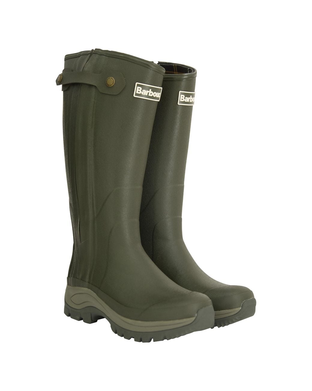 Barbour Green Teesdale Tall Wellingtons for men