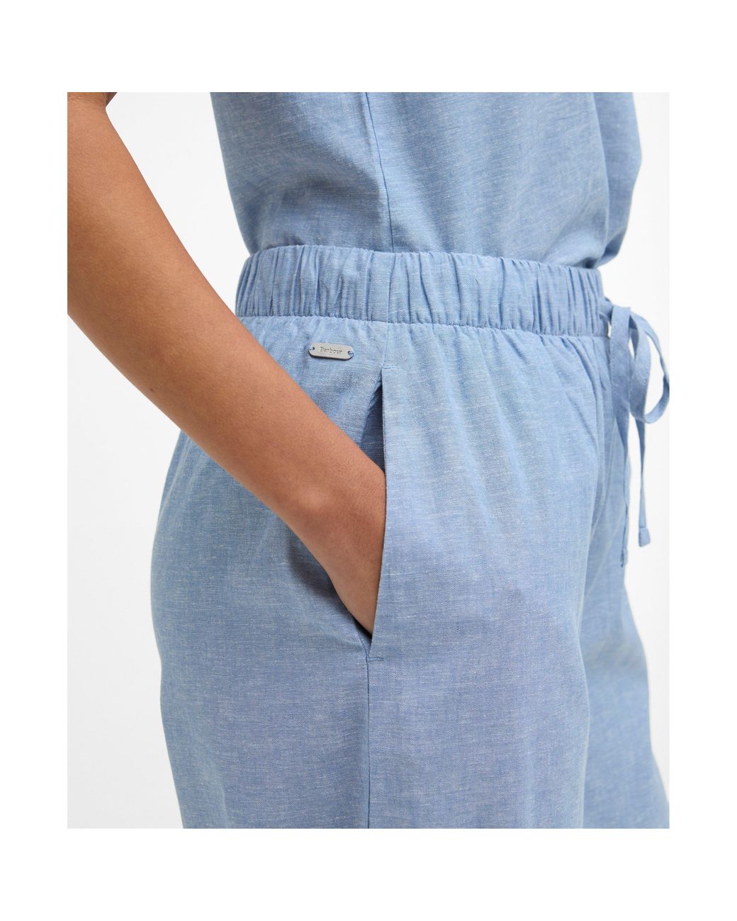 Barbour Blue Wide Leg Trousers