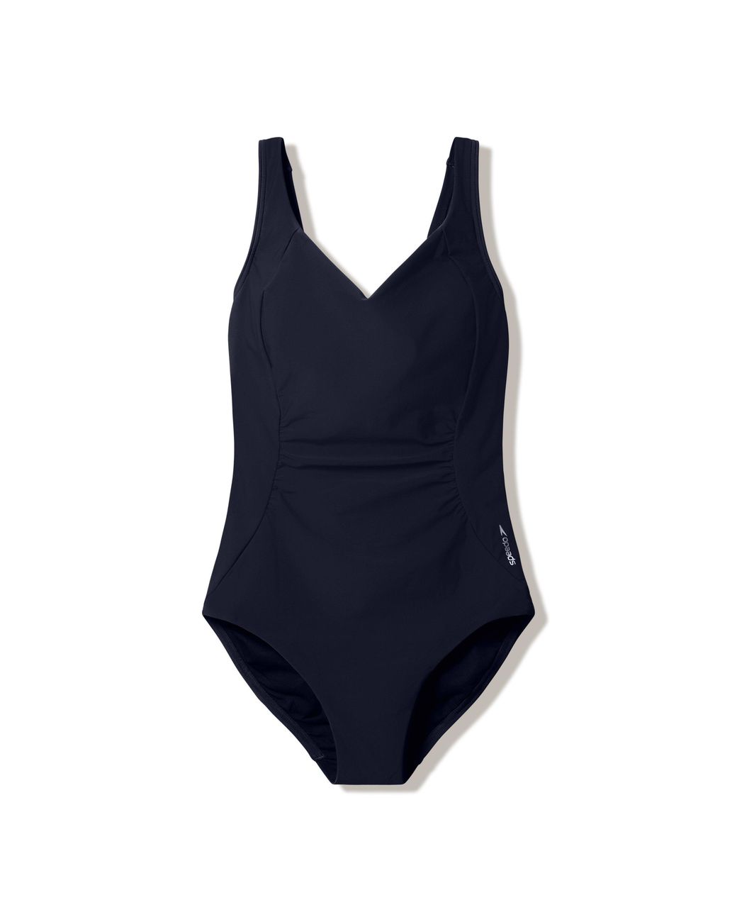 Speedo Blue Shirred Contour One-Piece Swimsuit