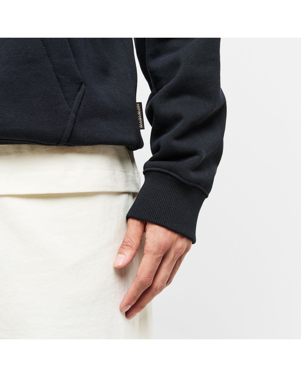 Napapijri Blue Box Logo Hoodie for men