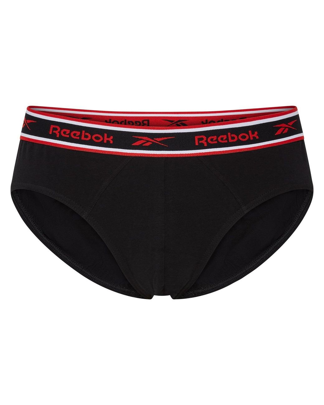 Reebok Black 3 Pack Cotton Briefs for men