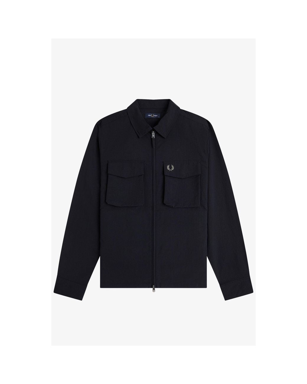 Fred Perry Blue Overshirt for men