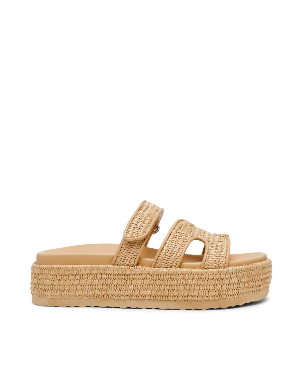 Steve Madden Natural Flatform Sandals