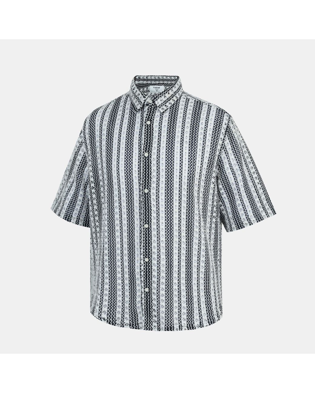 Firetrap Pink Short-Sleeve Patterned Shirt for men