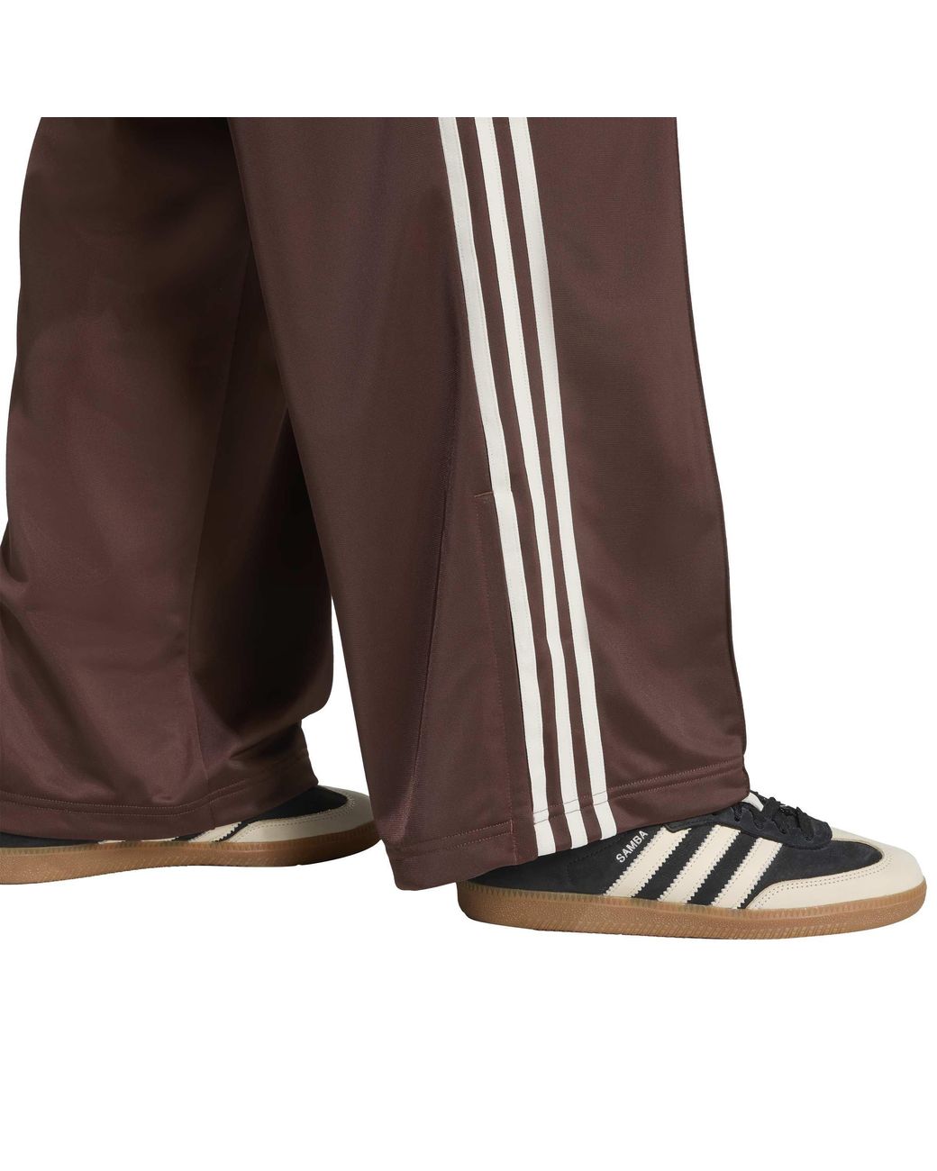 Adidas Originals Brown Firebird Relaxed-Fit Tracksuit Bottoms