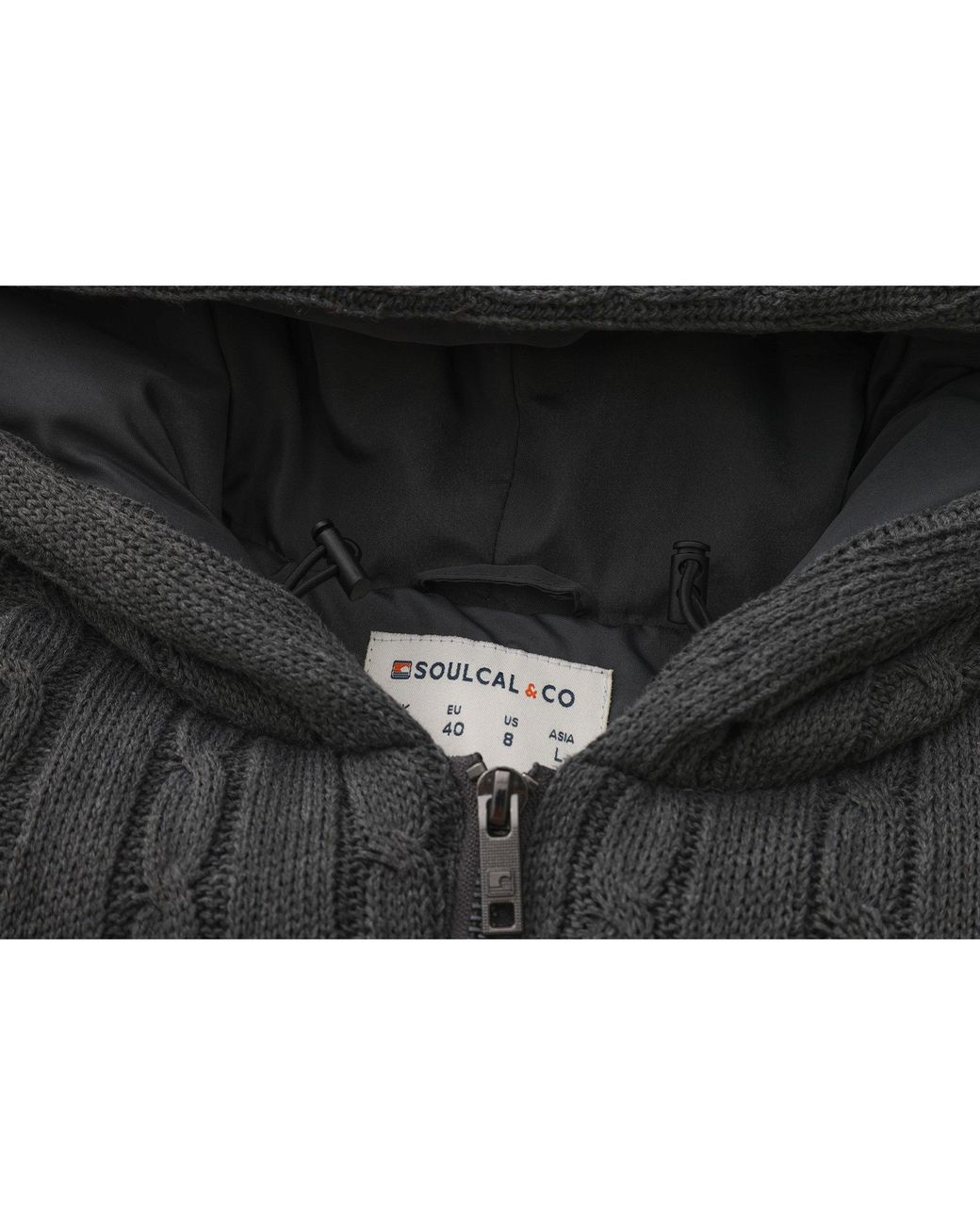 SoulCal & Co California Gray Soul Lightweight Structured Quilted Jacket