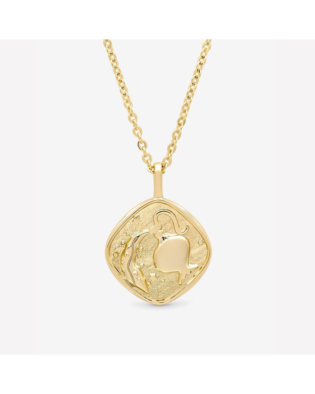 Jon Richard Red Plated Molten Horoscope Necklace
