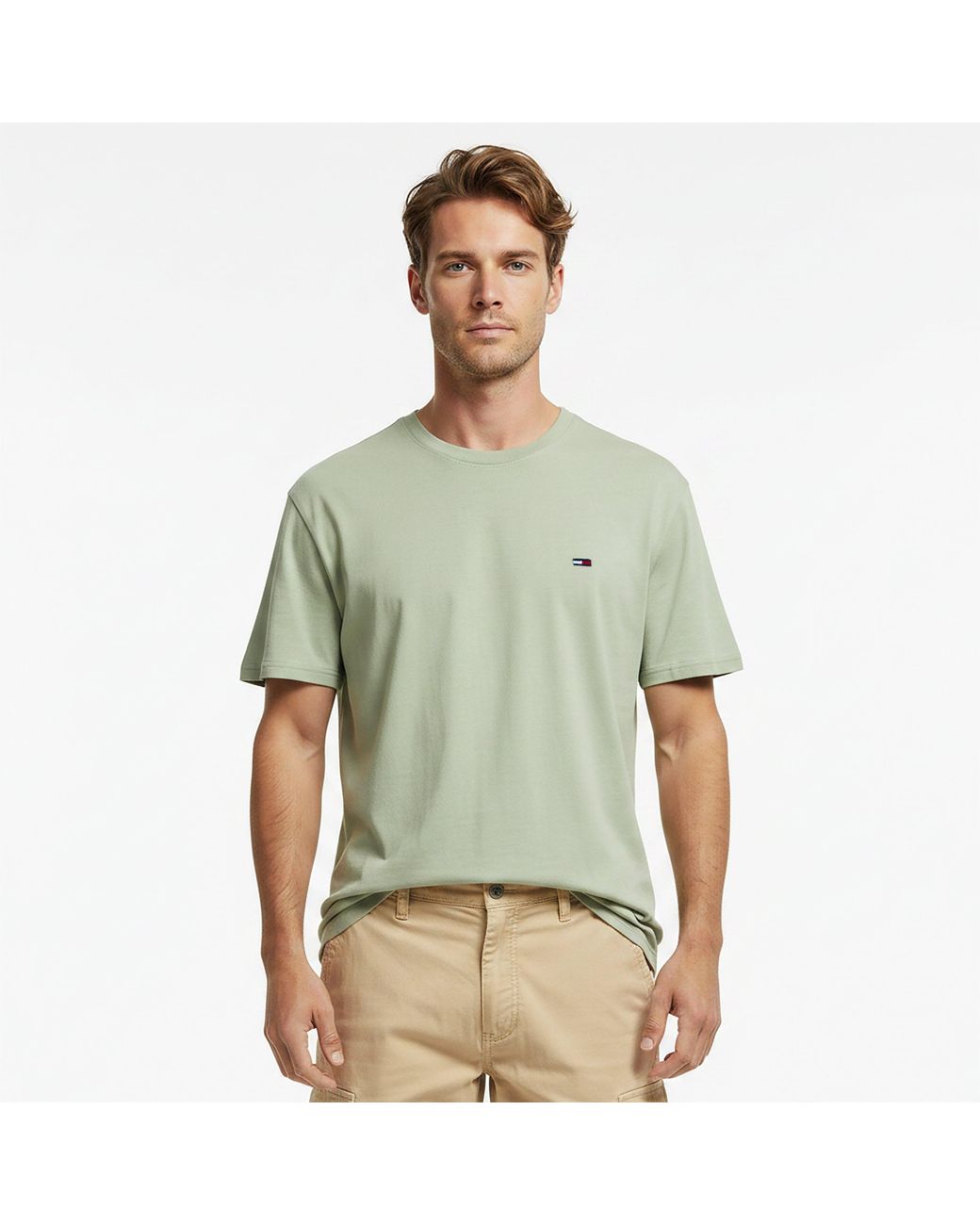 Tommy Hilfiger Green Original Crew Neck Tee for men