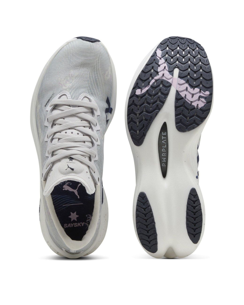 PUMA White Deviate Nitro Elite 3 Saysky Wns Road Running Shoes