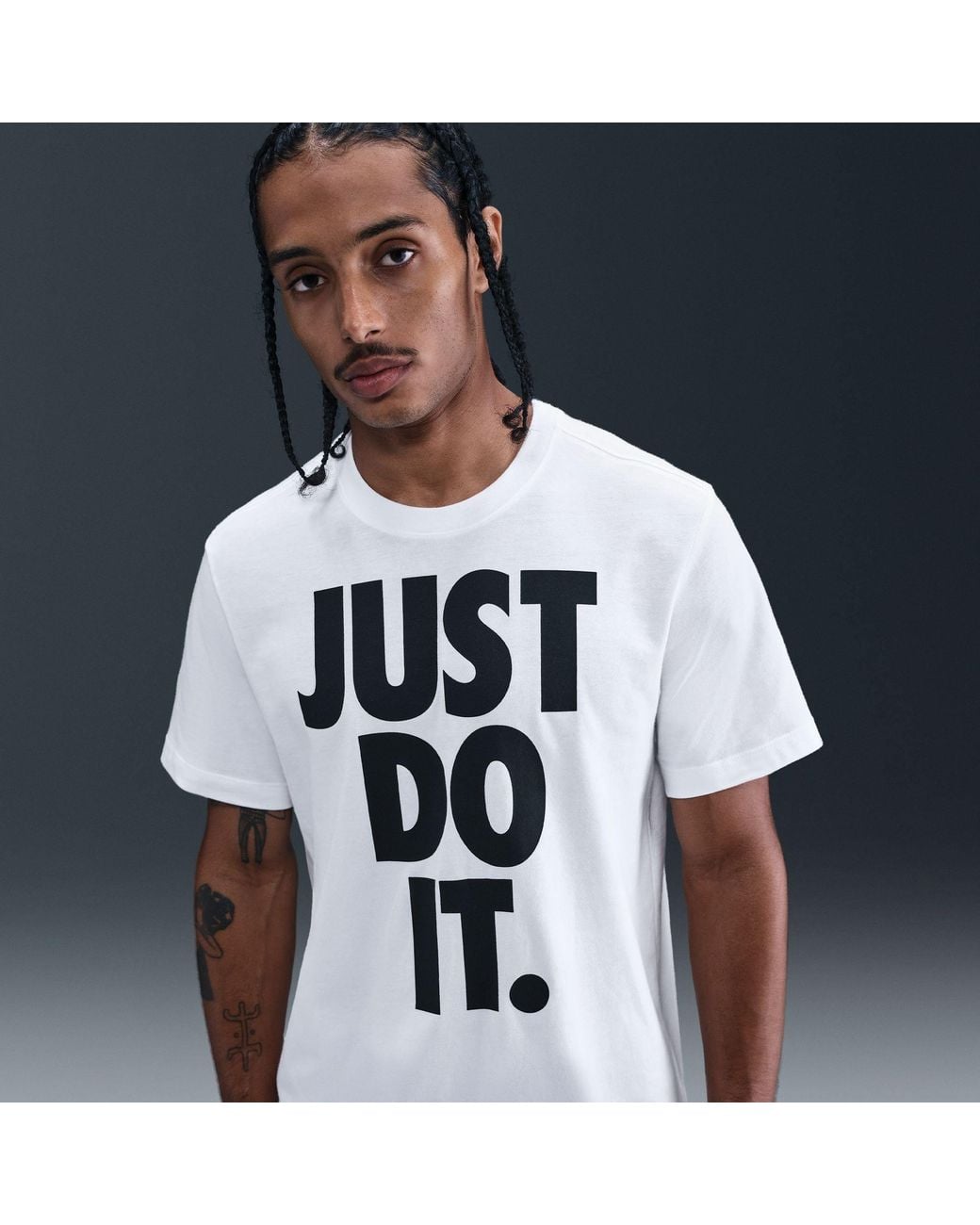 Nike White Sportswear Club T-Shirt for men