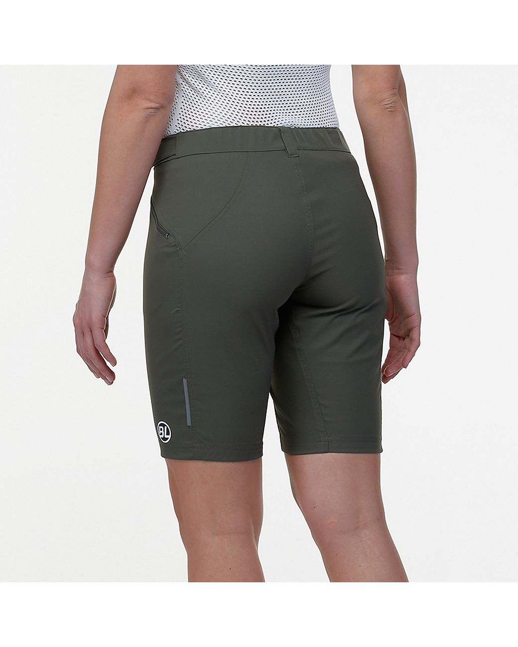 Bicycle Line Green Imola S2 Baggy Knee Length Zip Pockets Mtb Shorts