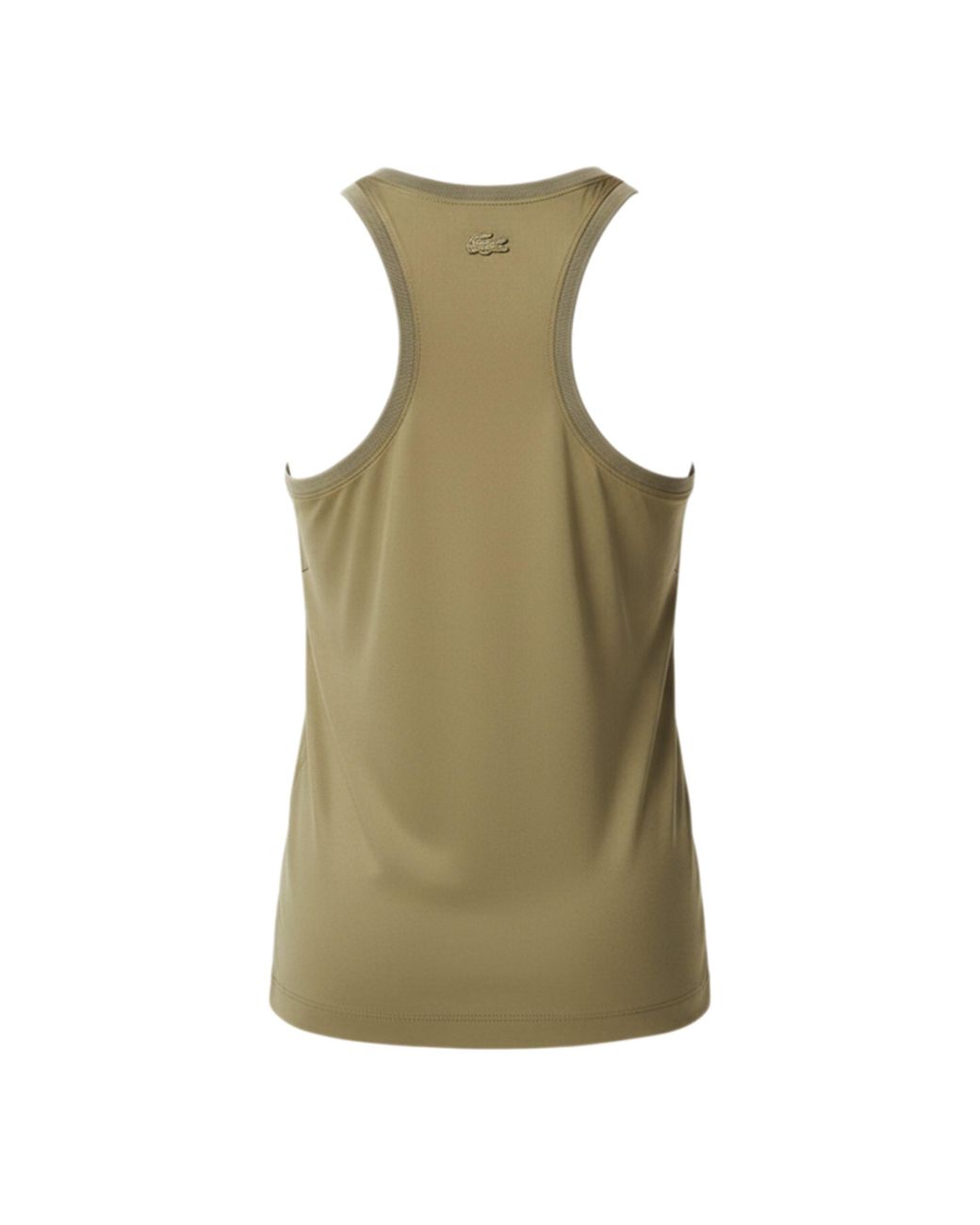 Lacoste Green Slim Fit Fluid Satin Tank Top