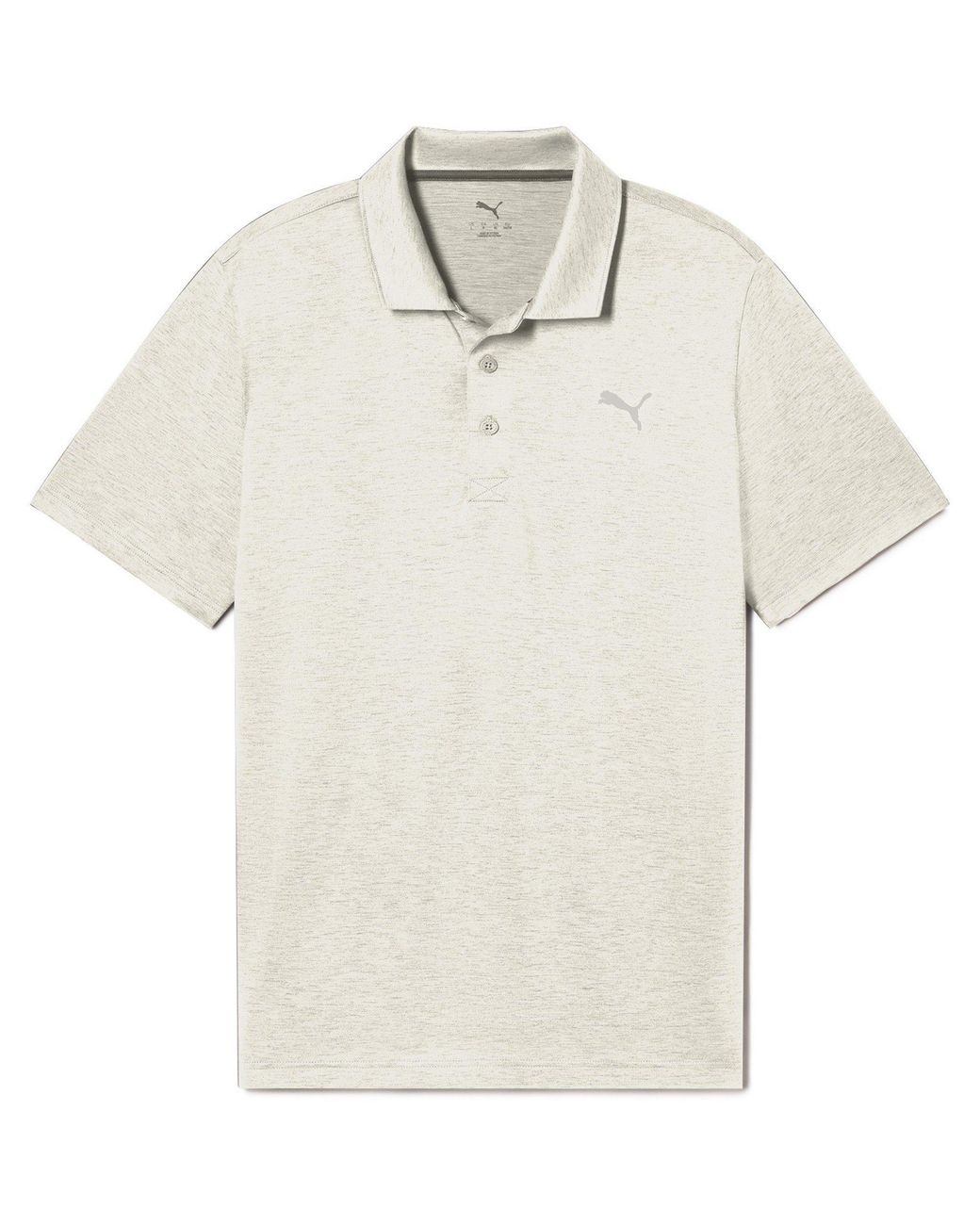 PUMA White Icon Heather Polo 2.0 for men