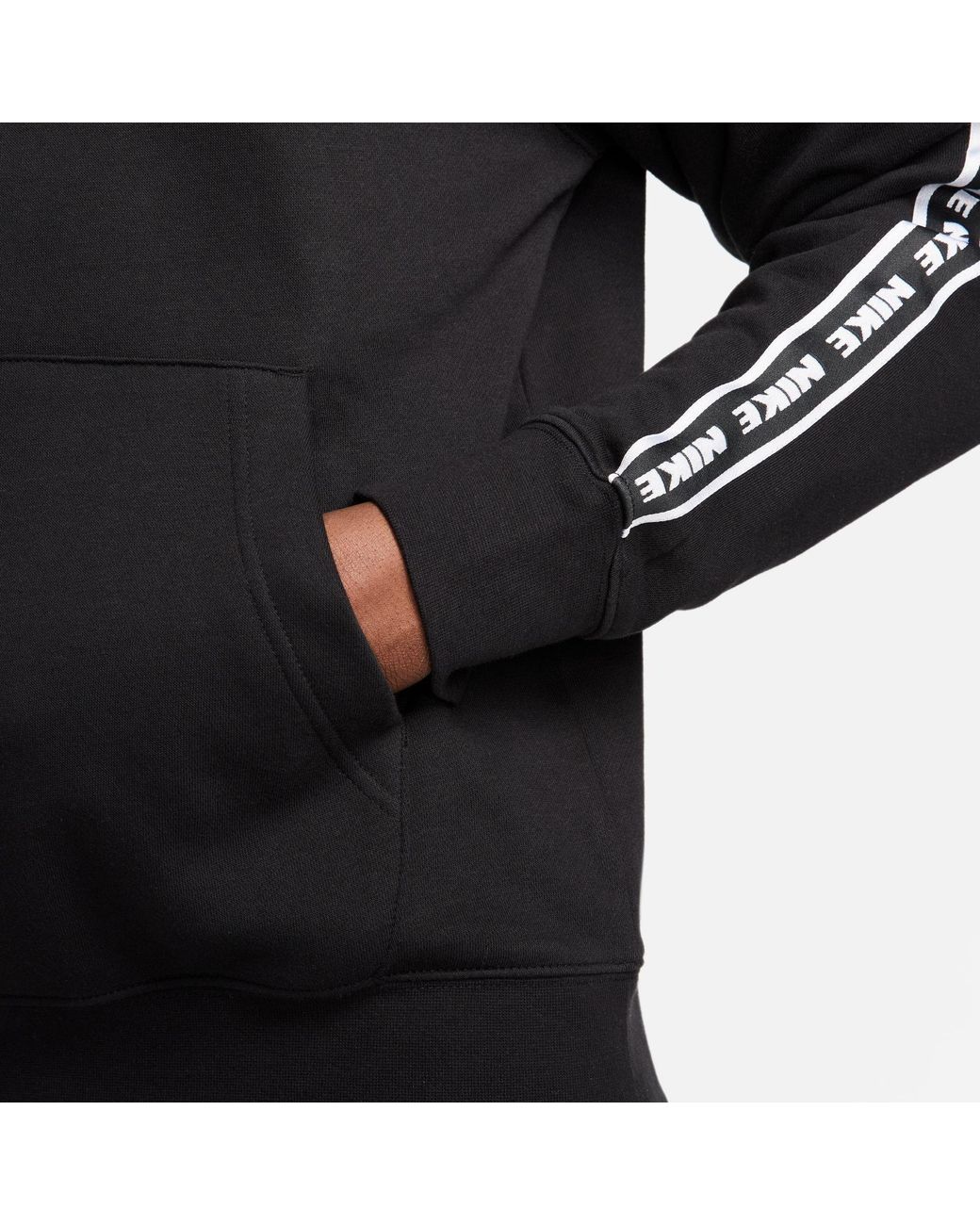 Nike Black Club Fleece Graphic Hooded Tracksuit for men