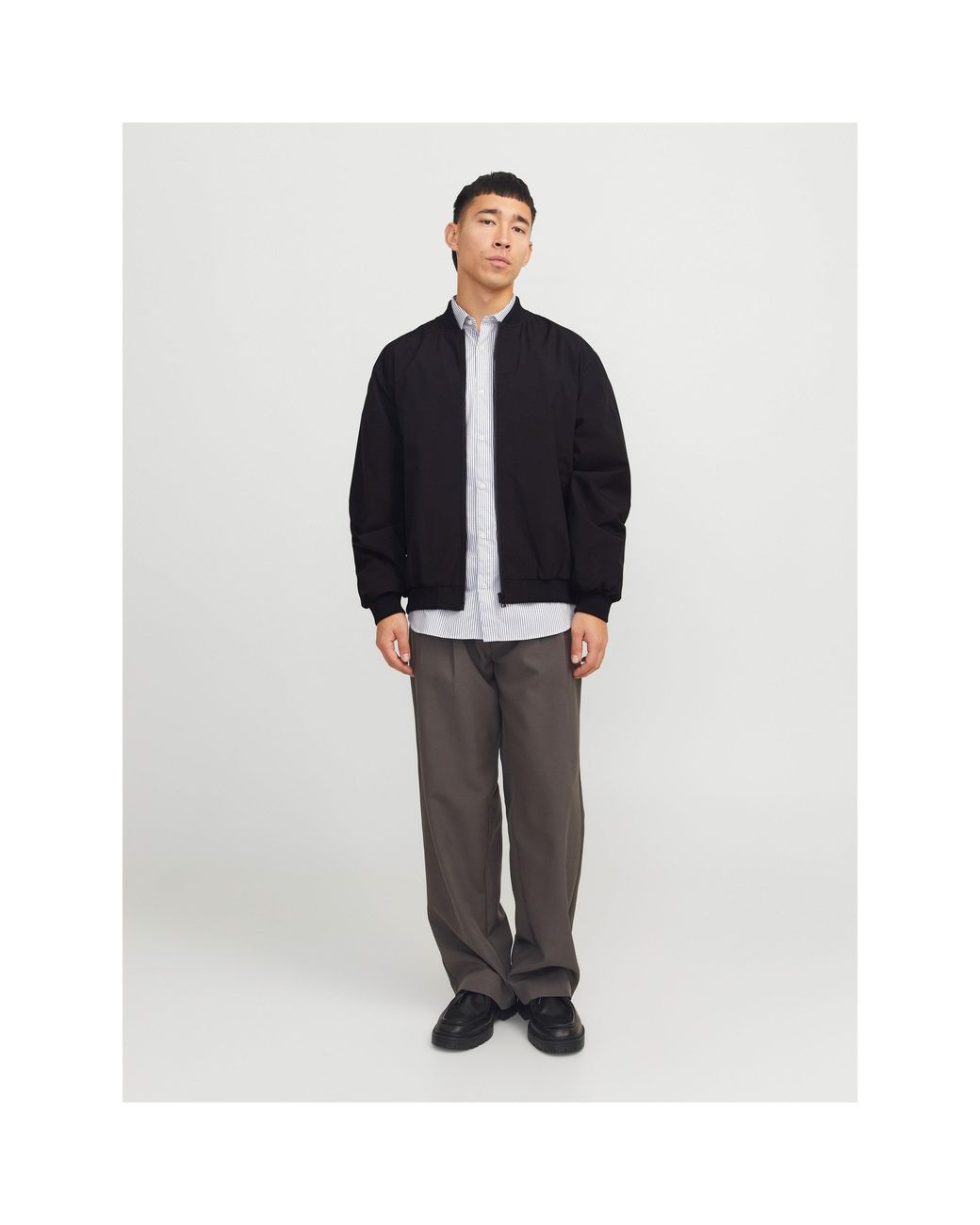 Jack & Jones Blue Charge Bomber Jacket for men
