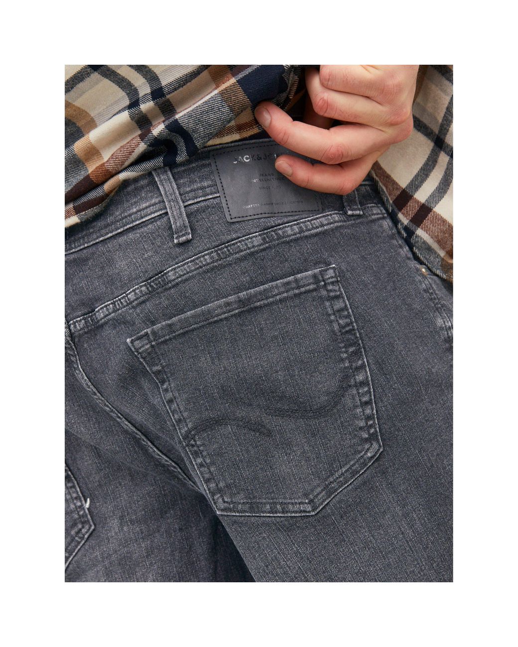 Jack & Jones Gray Jack+ Mike 270 Jeans Plus Size for men