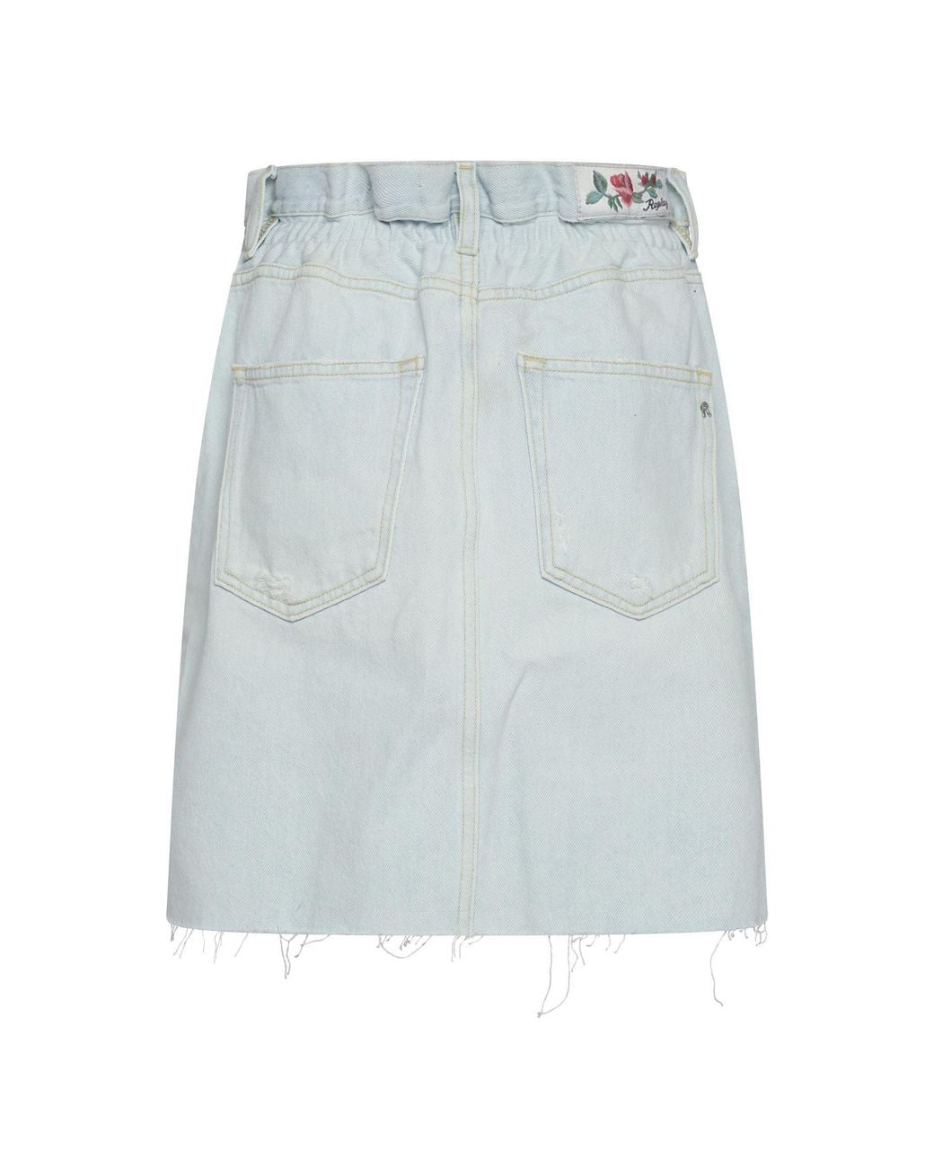 Replay Blue Mini Denim Skirt