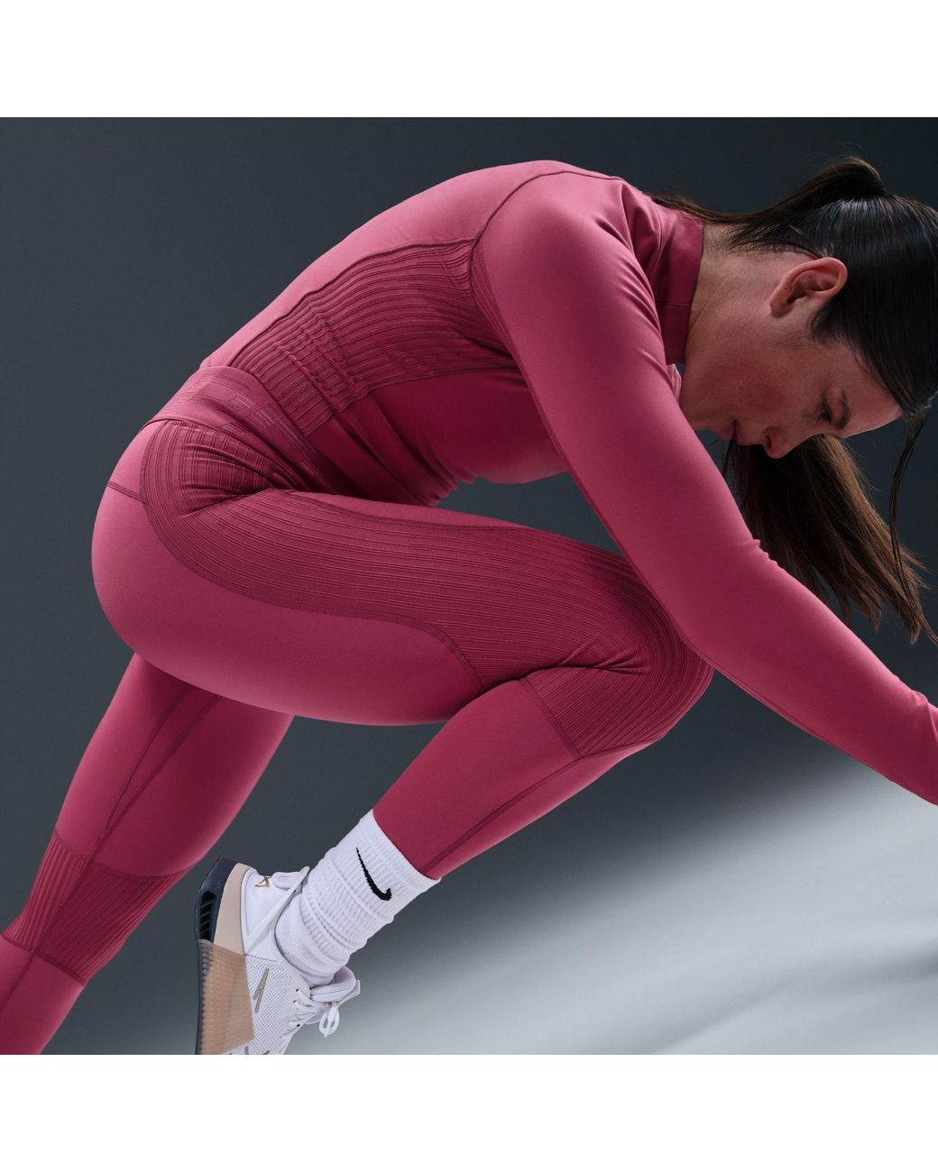 Nike Red Performance Gym Legging