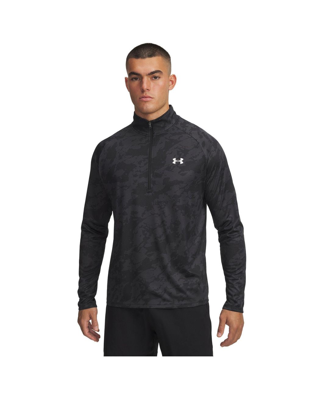 Under Armour Black Tech ½ Zip Long Sleeve for men