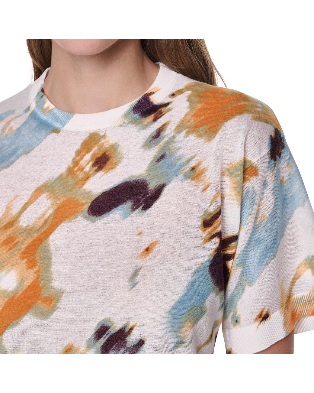 DKNY Blue Short Sleeve Blouse