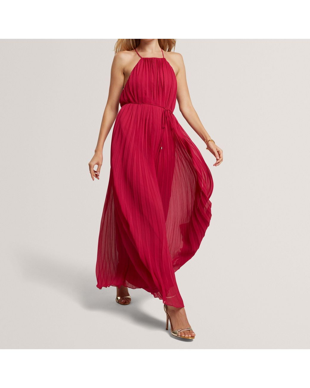 Ted Baker Red Long Maxi Dress