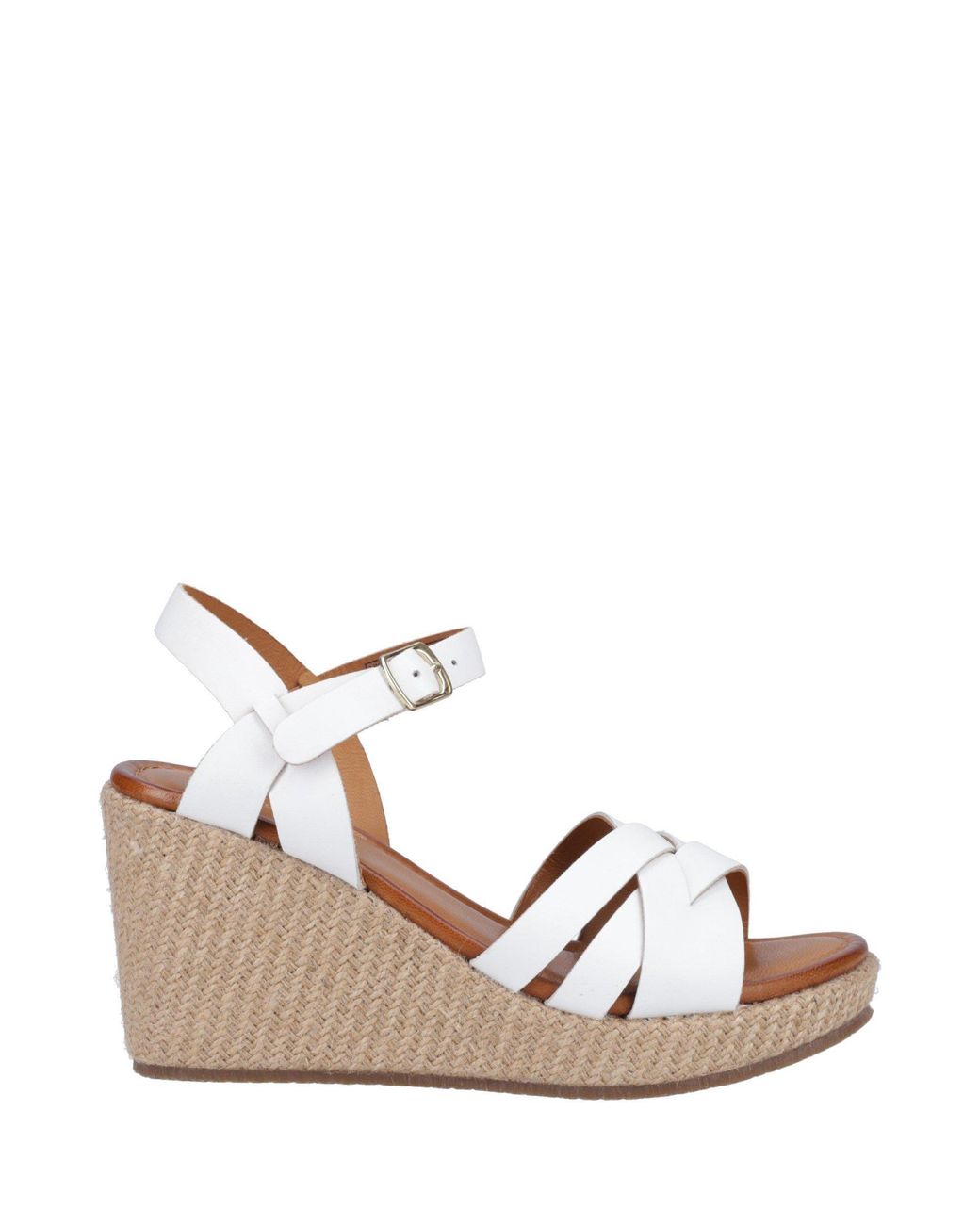 Hush Puppies Brown Phoebe Leather Wedge Heeled Sandals