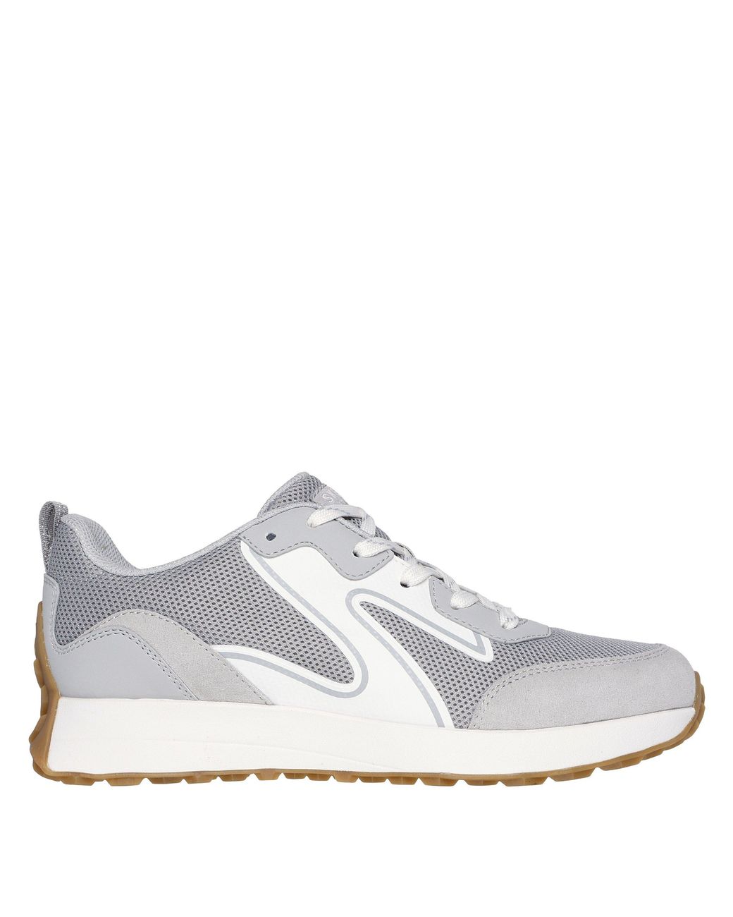 Skechers White Gusto Classic Low-Top Trainers