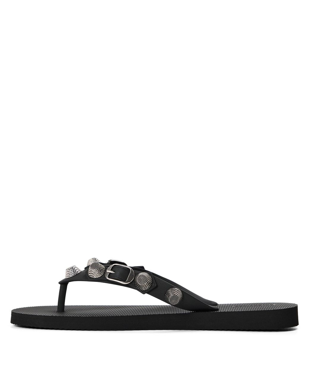 Balenciaga Black Bal Cagole Cagole Design Flip Flops