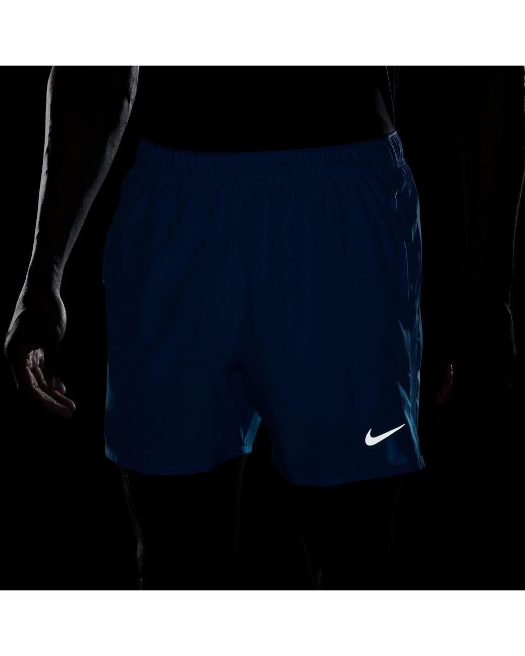 Nike Blue Dri-Fit Challenger 5 Brief-Lined Versatile Shorts for men