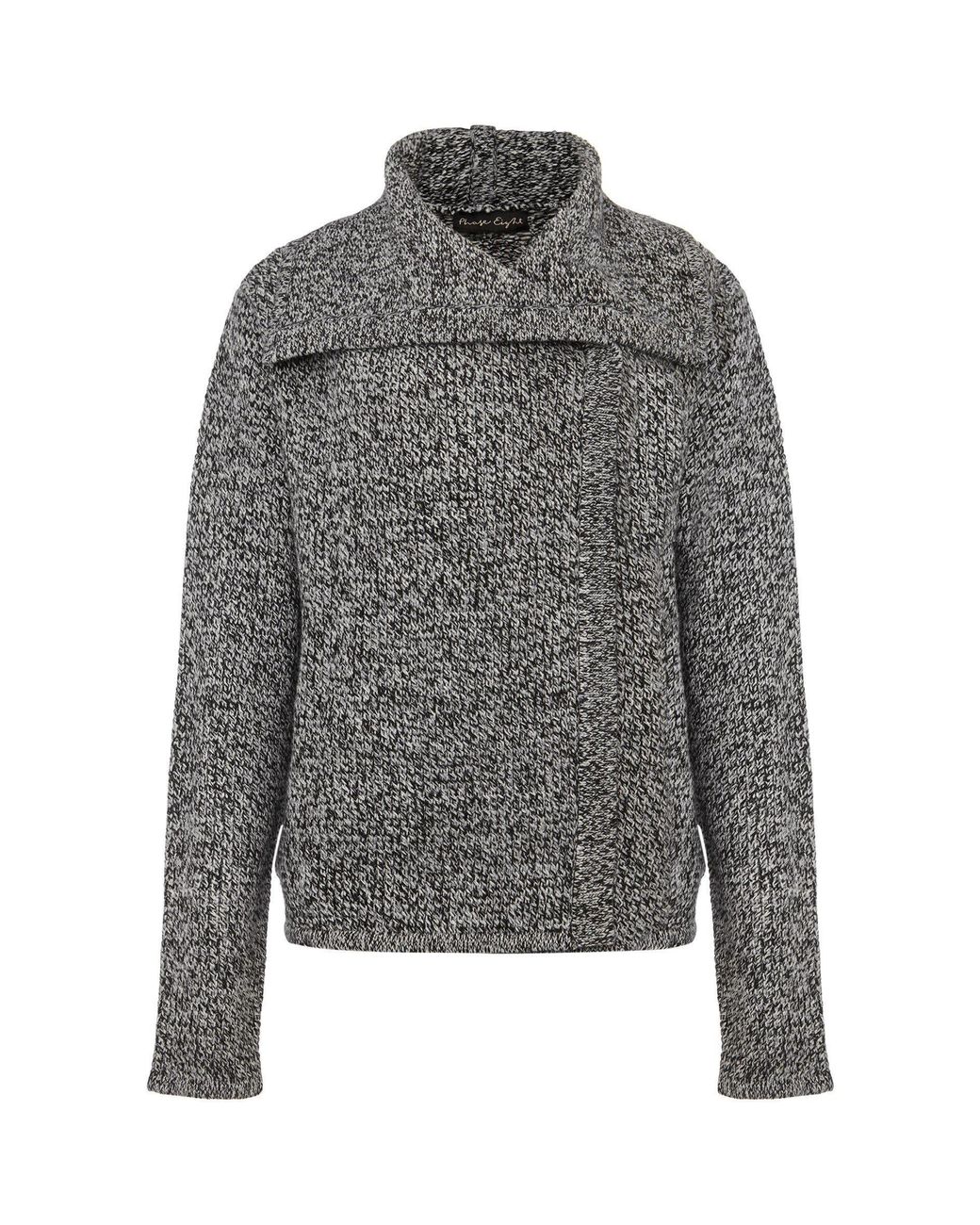 Phase Eight Gray Mavis Wool Blend Knitted Jacket