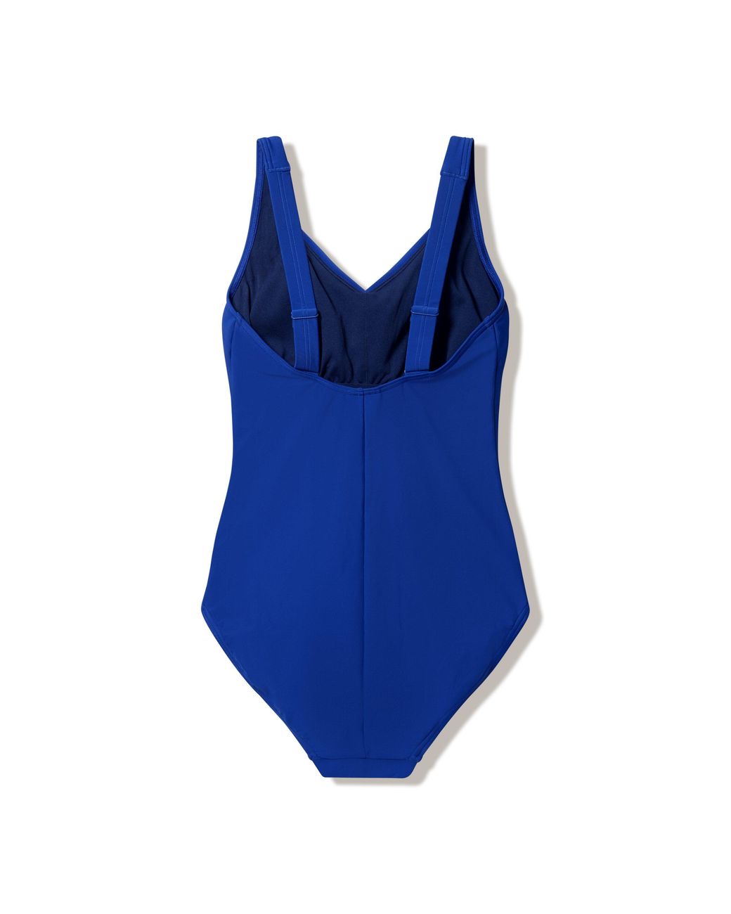 Speedo Blue Shirred Contour One-Piece Swimsuit