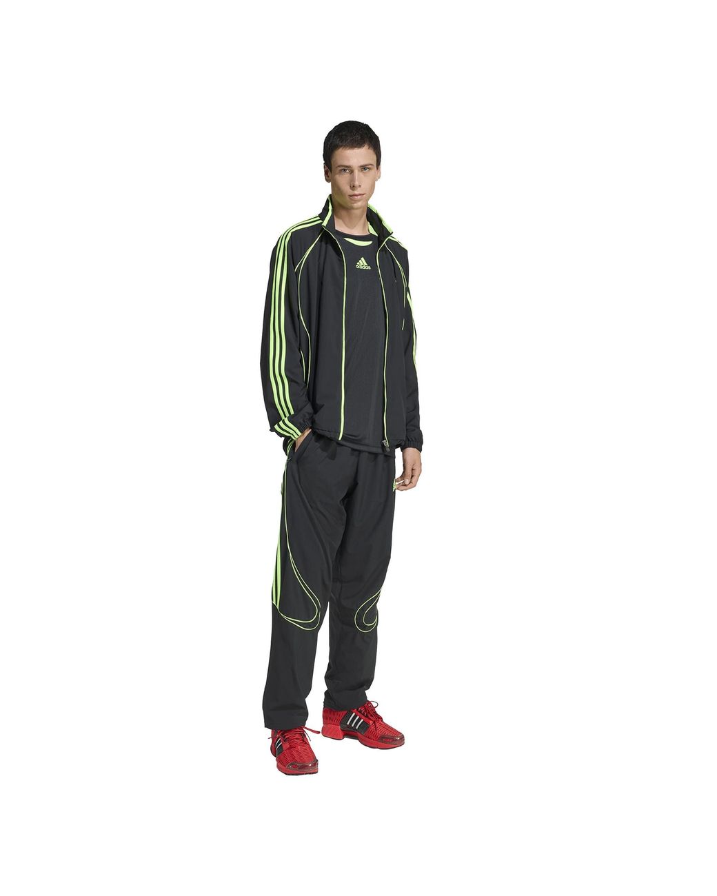 Adidas Green Teamgeist Round-Neck Short-Sleeve Graphic T-Shirt for men