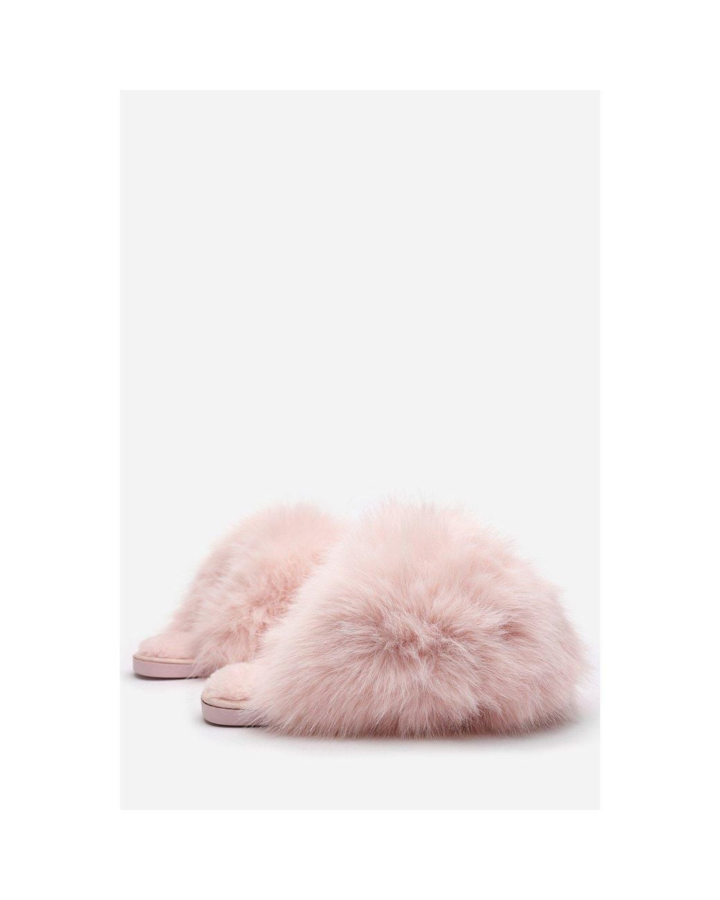 Where's That From White Where's Ultimate Fluffy Faux Fur Mule Slippers