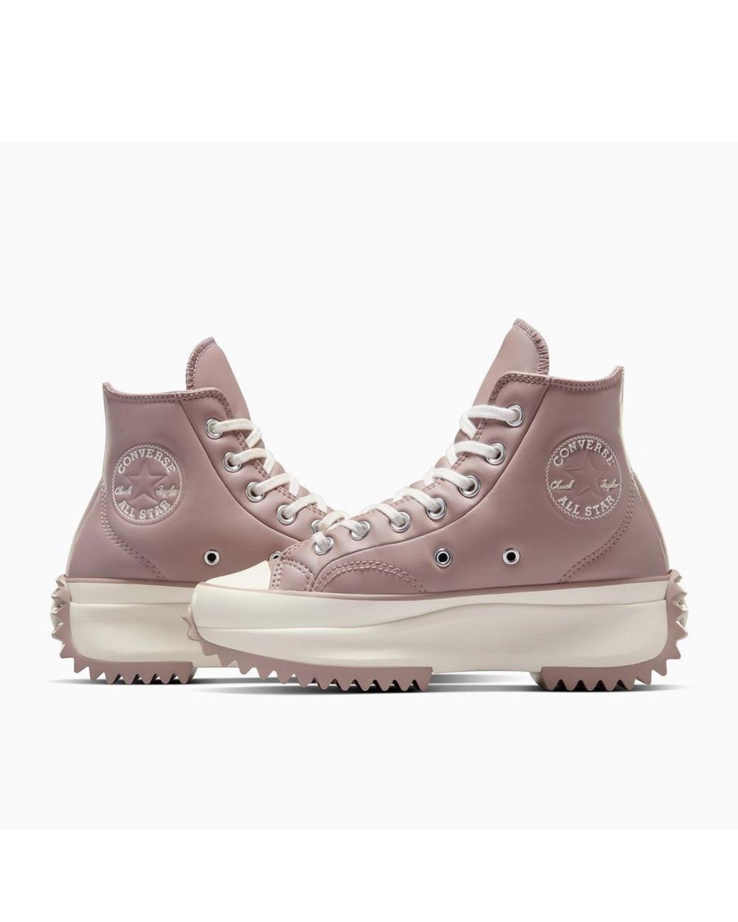 Converse Brown Run Star Hike Platform Trainers
