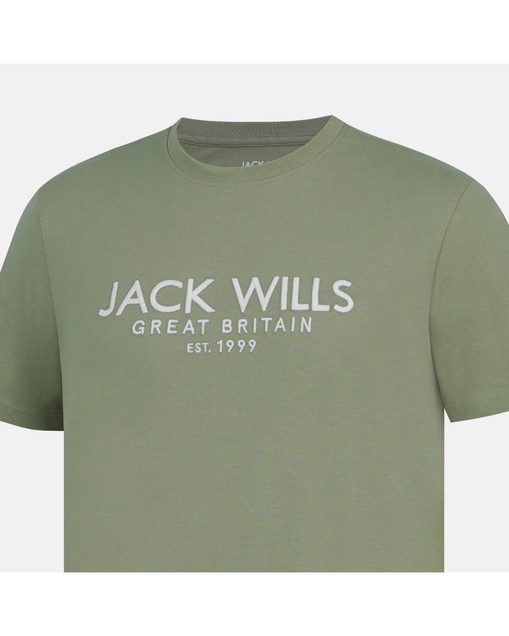 Jack Wills Green Carnaby Logo T-Shirt for men